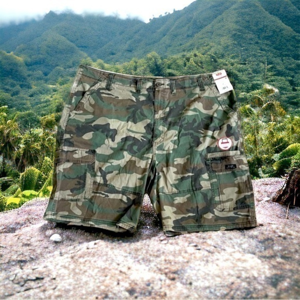 Wrangler Camo Epic Soft Relaxed Fit Cargo Shorts